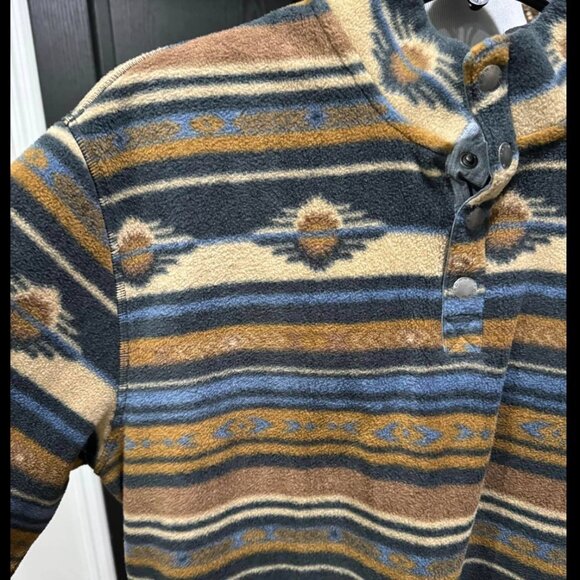 ROWM Mesa Sunset Quarter Snap Fleece Size XL Tall XLT NWT Southwestern Southwest - Picture 2 of 4
